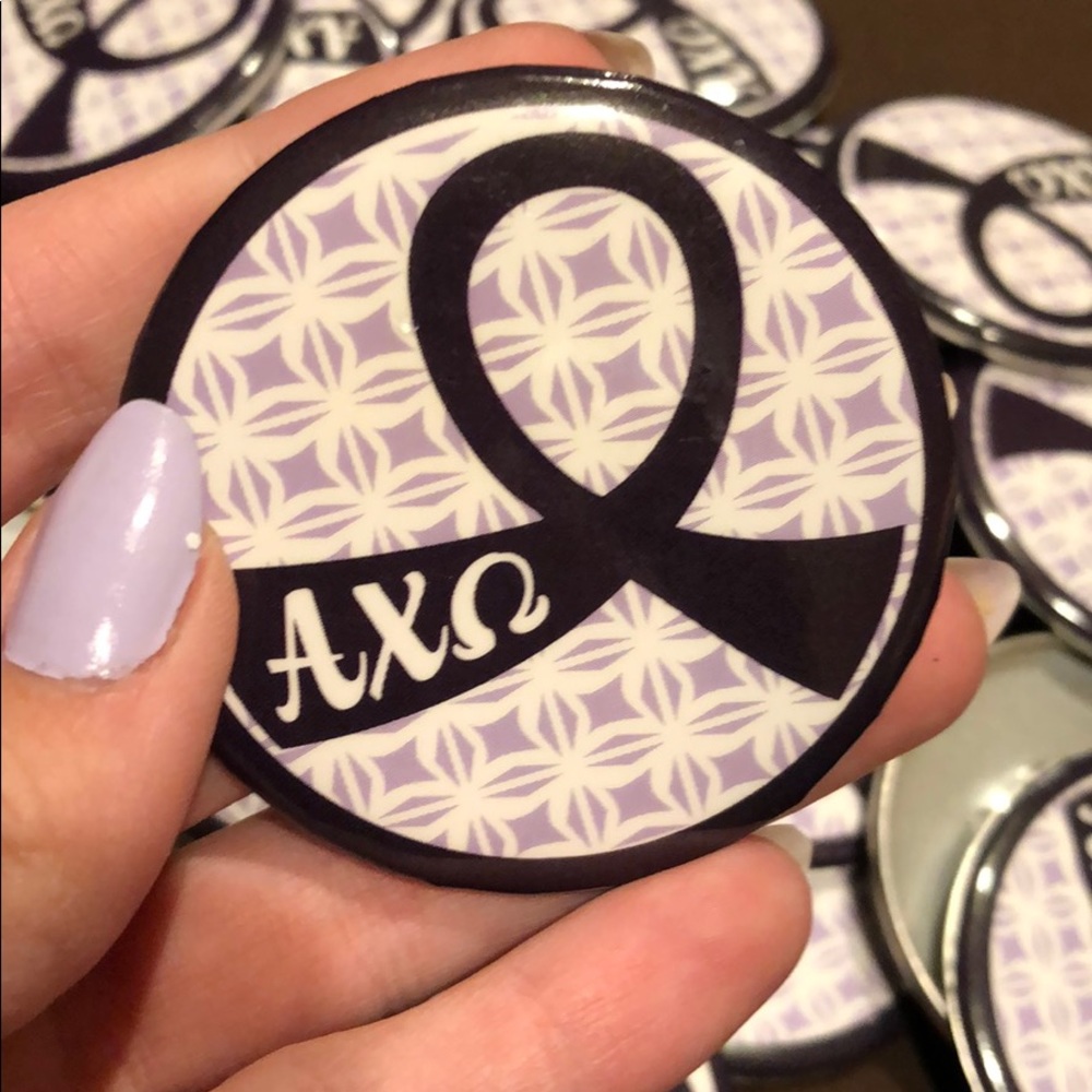 AXO DVA alpha chi omega pin